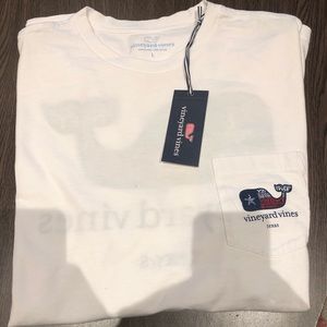 New Men’s Vineyard Vines L Texas Long Sleeve Shirt